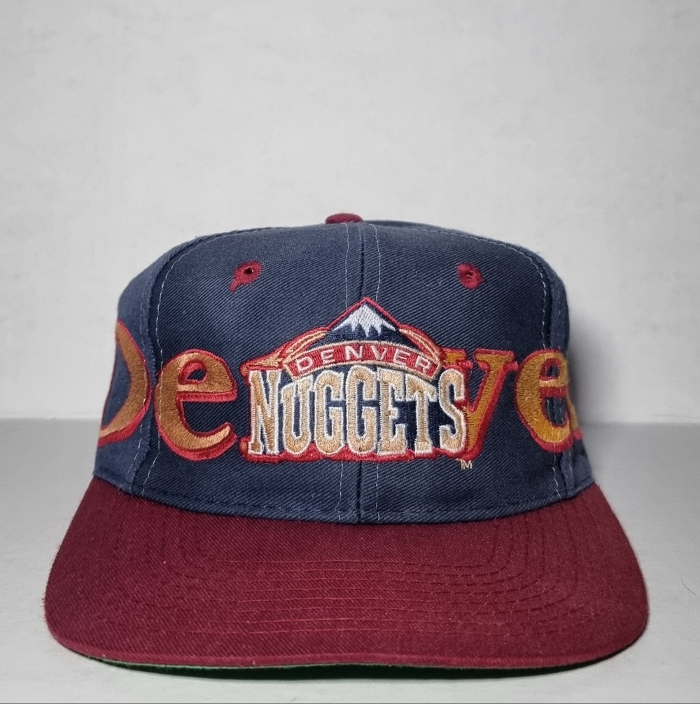 Vintage 90s Denver Nuggets Logo7 Hat Cap Snapback NBA 🔥